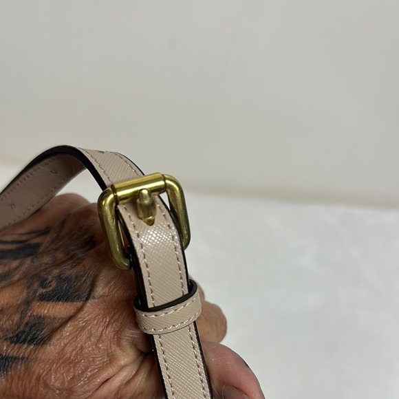 COACH Peyton Sand Beige Taupe Leather Cora Dome Satchel Handbag Purse - Picture 8 of 16